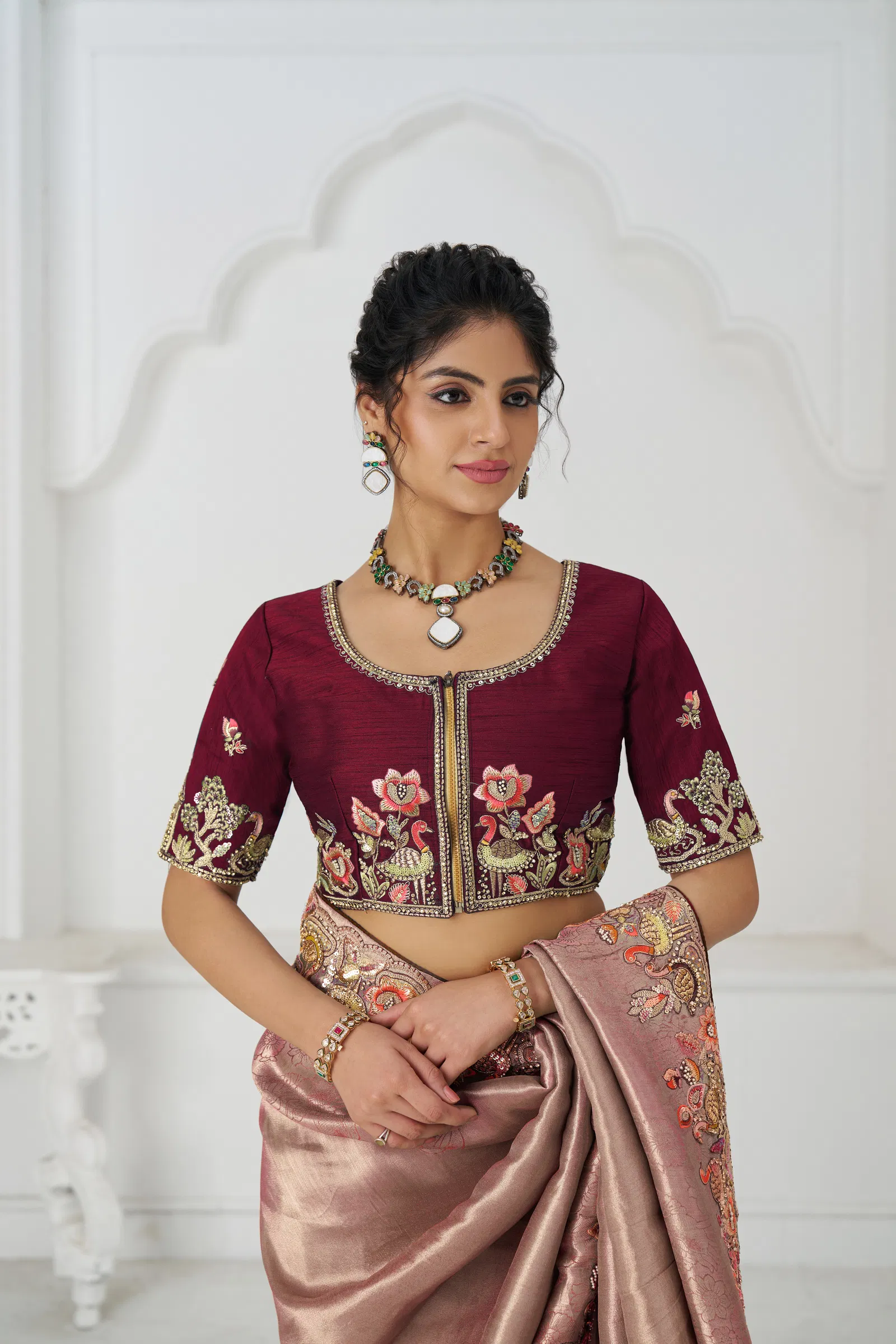 Kf  111 Pink Color Pure Dola Viscouse Silk Saree Online Wholesale